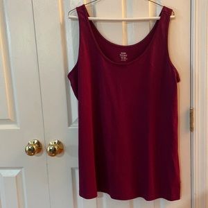 Old Navy First Layer Burgundy Tank Top 3X